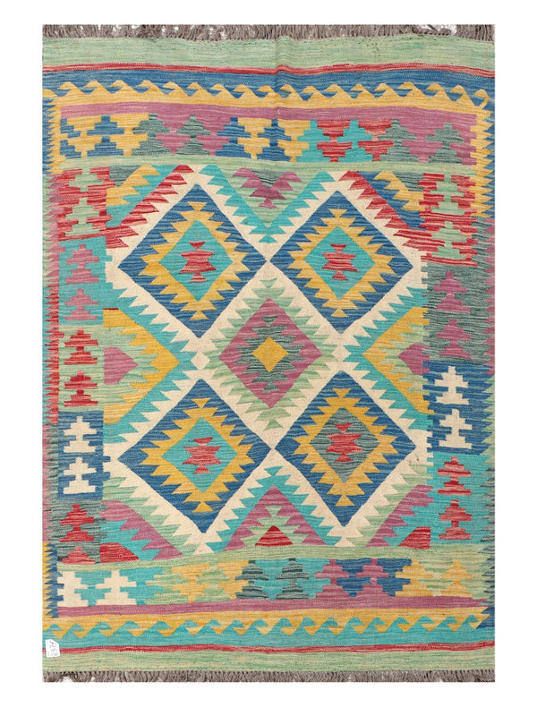 Maimana Afghanistan Kilim Rug - 212 x146 cm