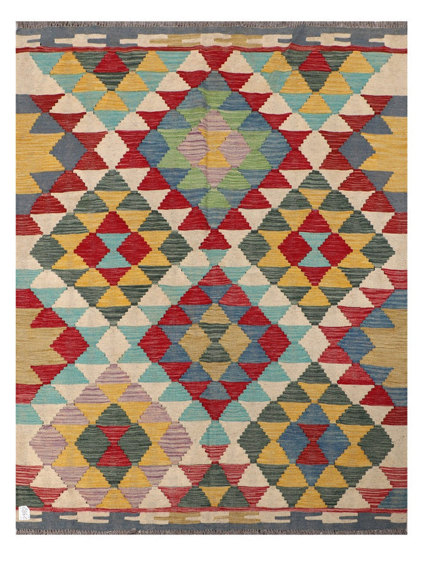Maimana Afghanistan Kilim Rug - 198 x151 cm