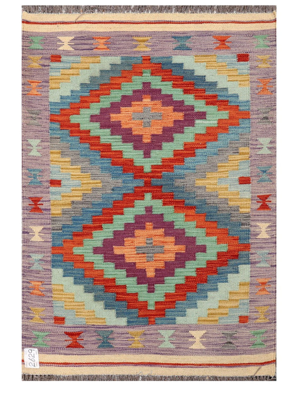 Maimana Afghanistan Kilim Rug - 124 x 84 cm