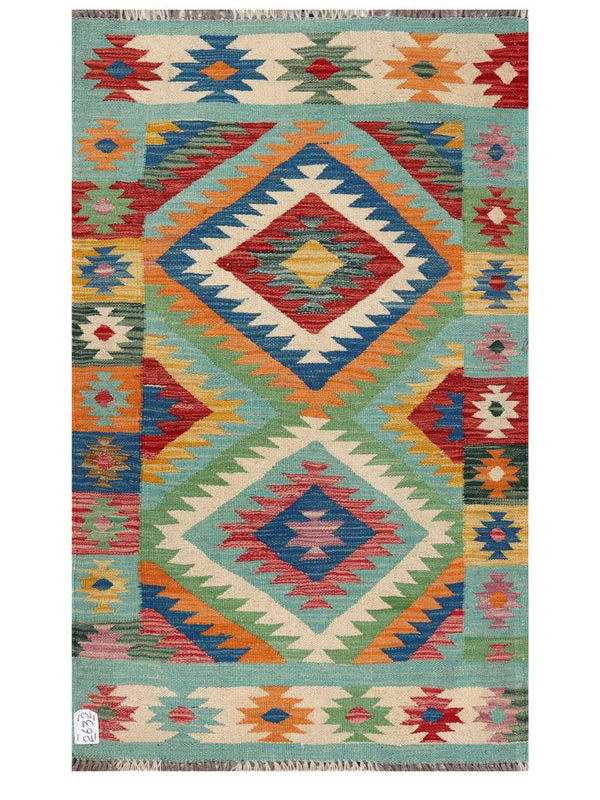 Maimana Afghanistan Kilim Rug - 140 x 84 cm