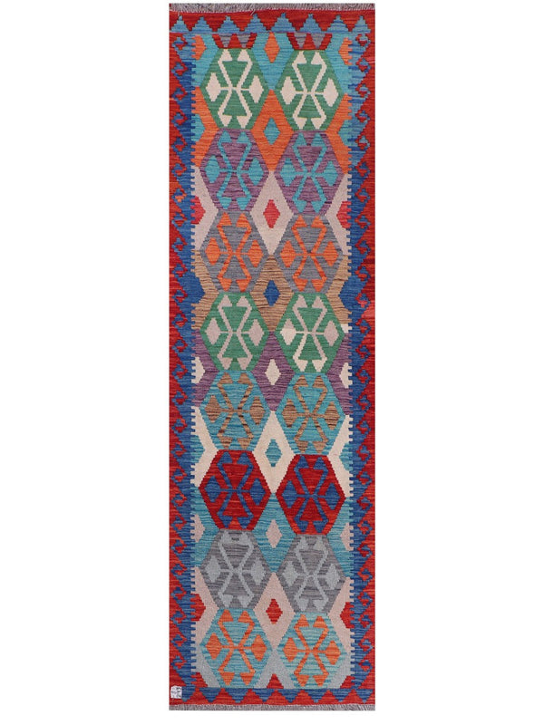 Maimana Afghanistan Kilim Runner - 278 x 81 cm