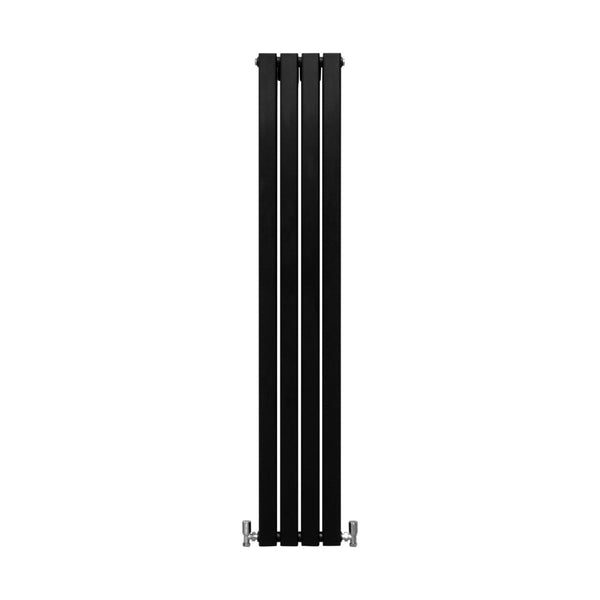 Designer Flat Panel Radiators Matt Black 1600mm x 280mm