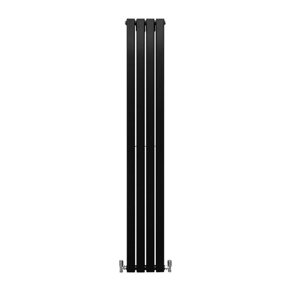 Designer Flat Panel Radiators Matt Black 1800mm x 280mm