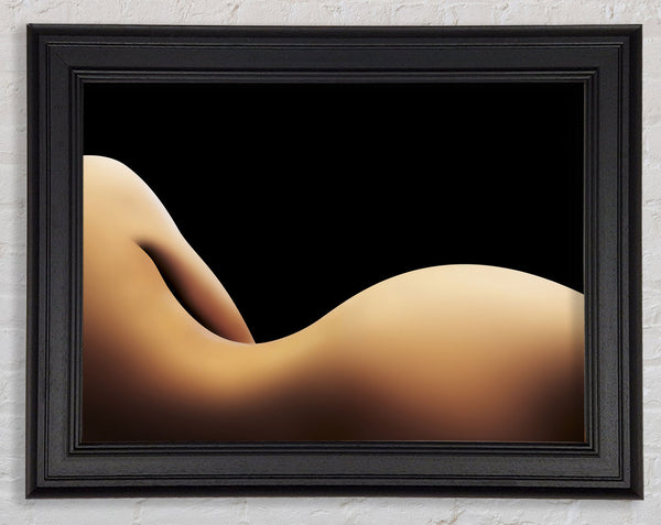 Curviture of the body Framed Print