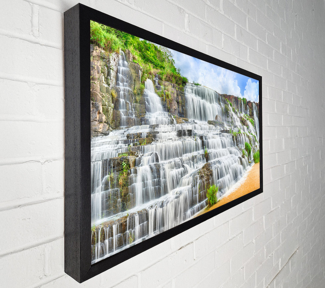  A Canvas Print of waterfall madness river Canvas Art
