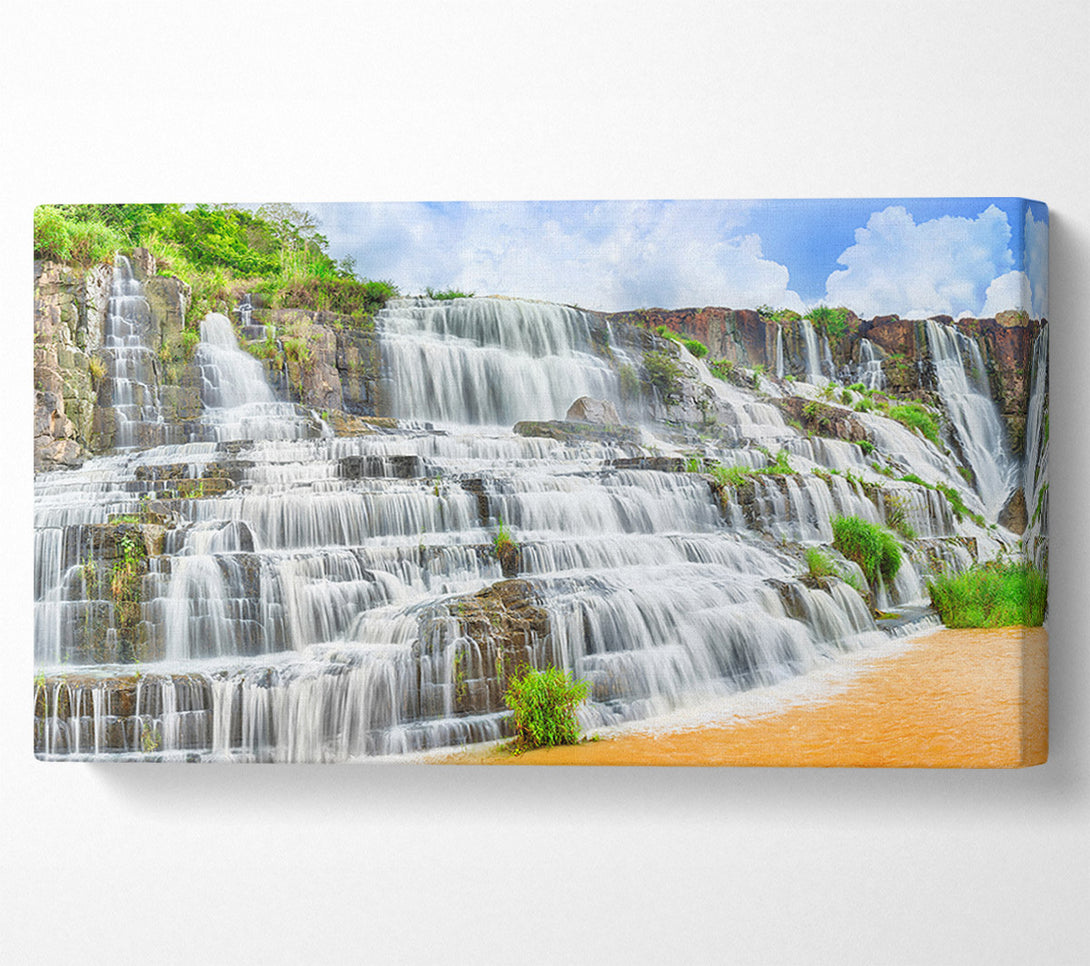 A Canvas Print of waterfall madness river Canvas Art