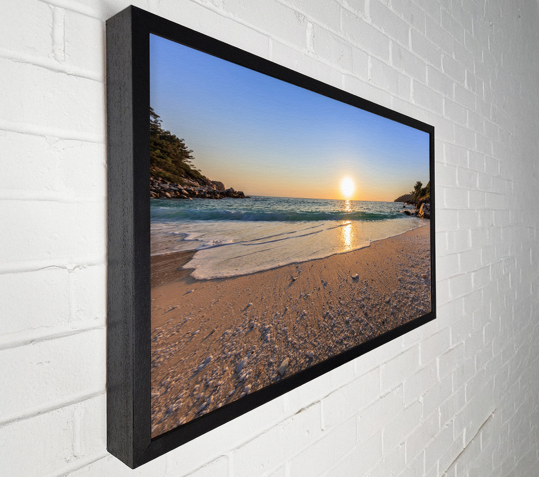  A Canvas Print of Sunrise on the cove Canvas Wall Art