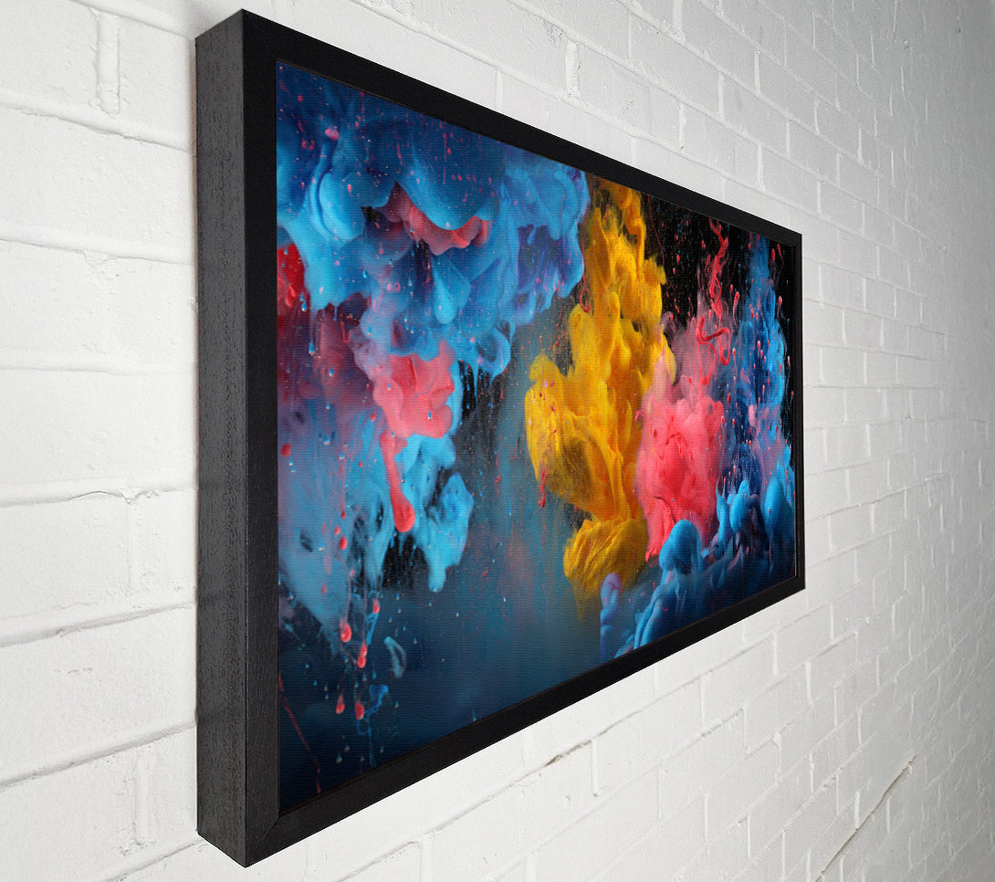  A Canvas Print of Paint Cloud In Water Canvas Wall Art