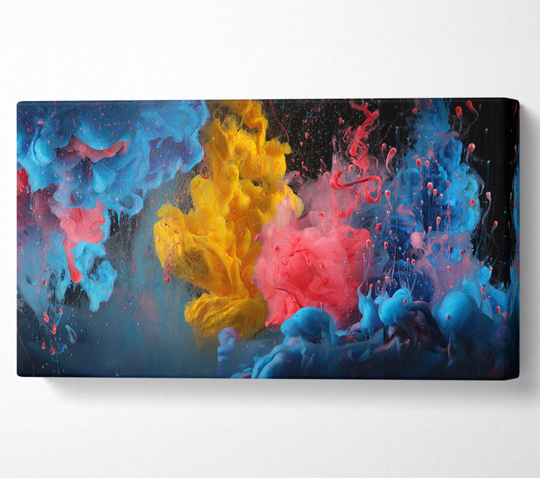  A Canvas Print of Paint Cloud In Water Canvas Wall Art