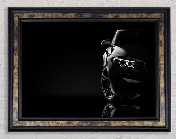 Sleek Half a car shot Framed Print