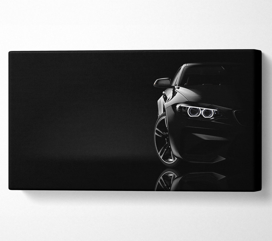  A Canvas Print of Sleek Half a car shot Canvas Wall Art