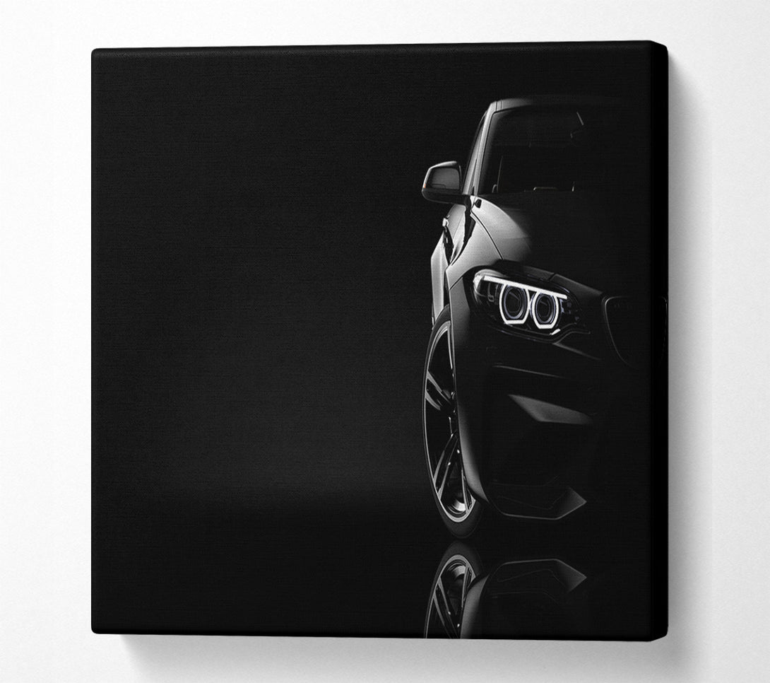  A Canvas Print of Sleek Half a car shot Canvas Wall Art