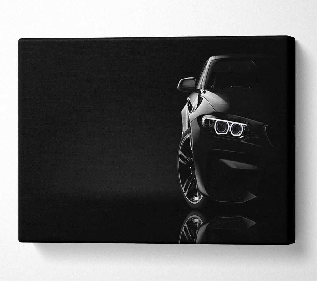  A Canvas Print of Sleek Half a car shot Canvas Wall Art
