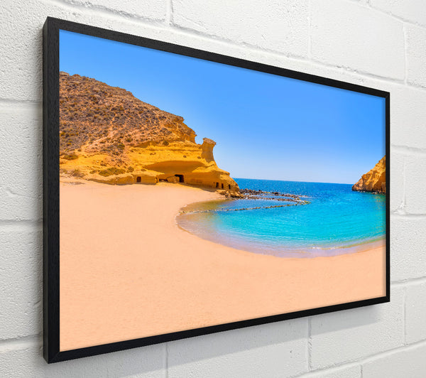 Beach cove blue seas