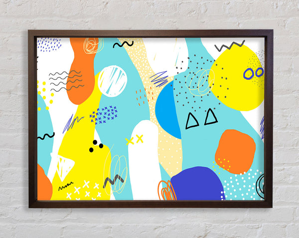Modern contemporary illustration Framed Print