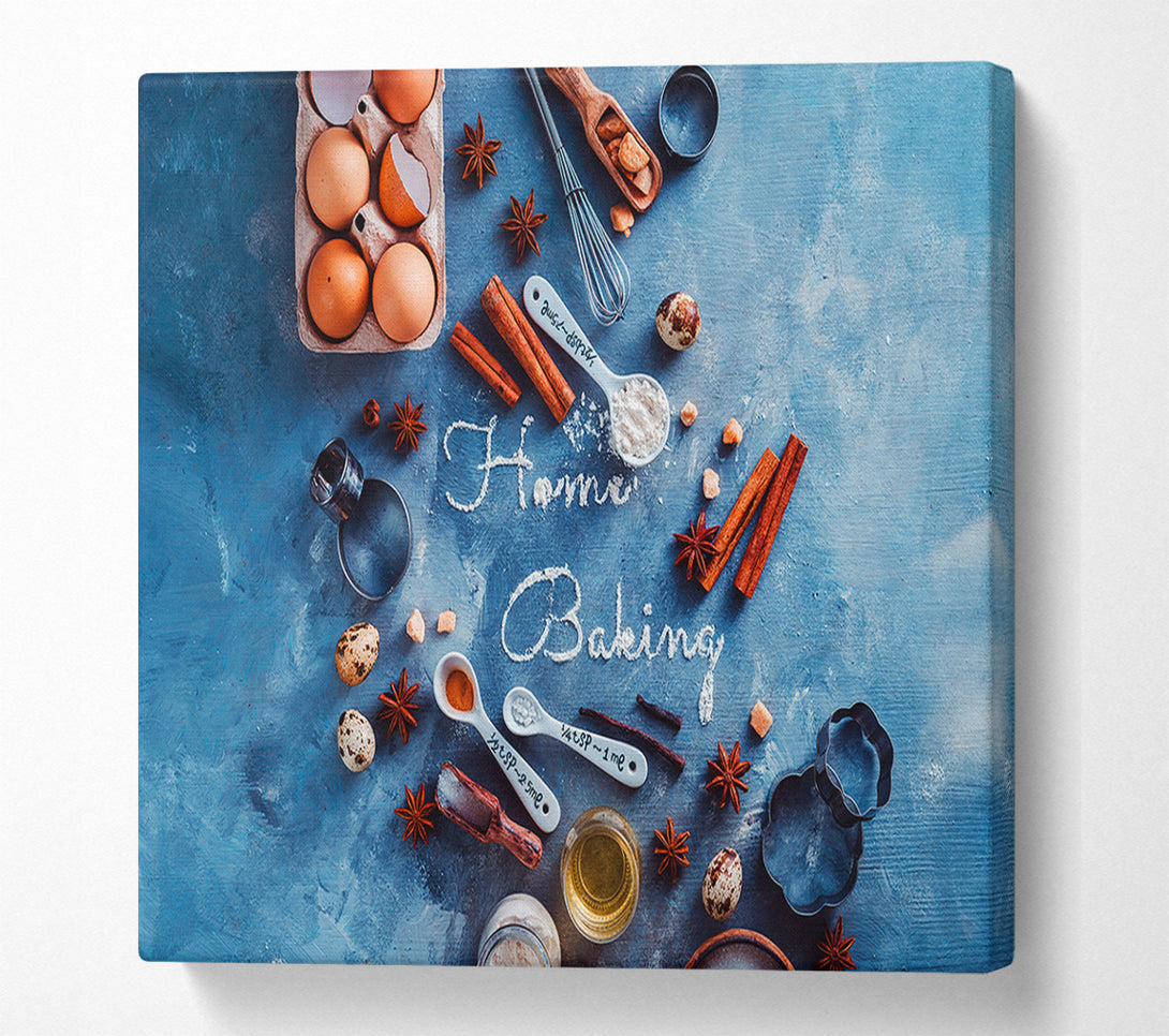  A Canvas Print of Home baking in flour Canvas Art
