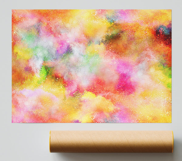 Clouds Of Rainbow Powder Poster