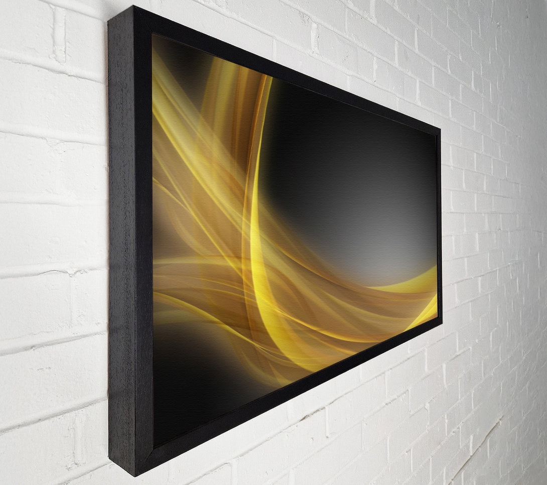  A Canvas Print of Yellow swirls through the gradients Canvas Print