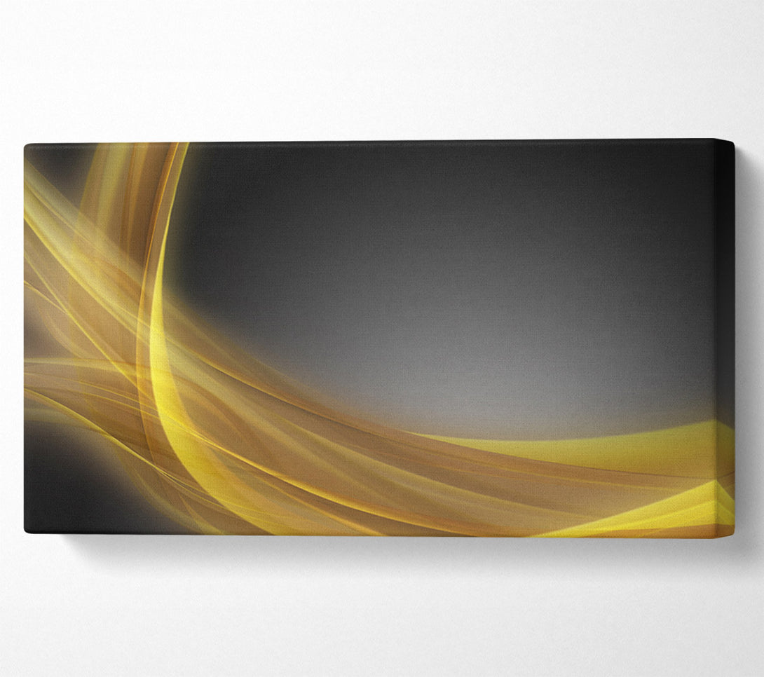  A Canvas Print of Yellow swirls through the gradients Canvas Print