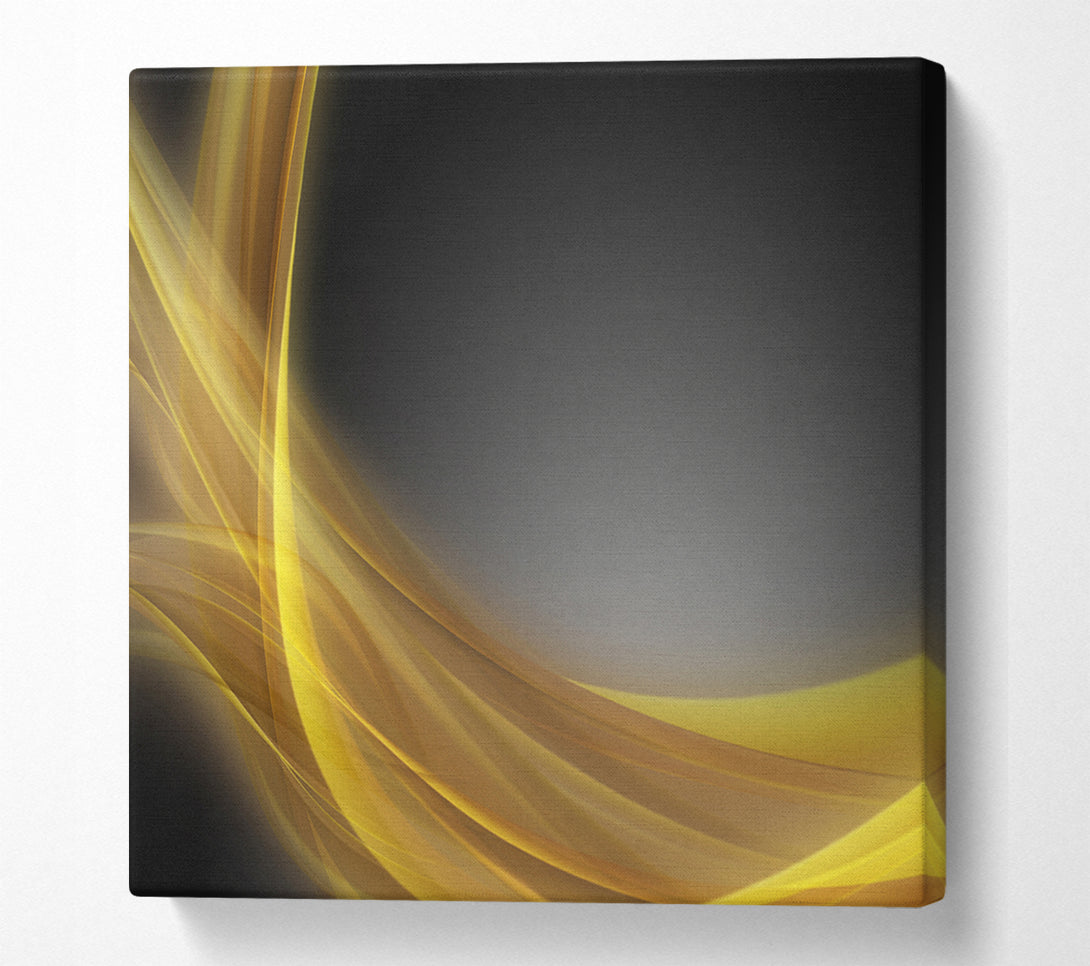  A Canvas Print of Yellow swirls through the gradients Canvas Print