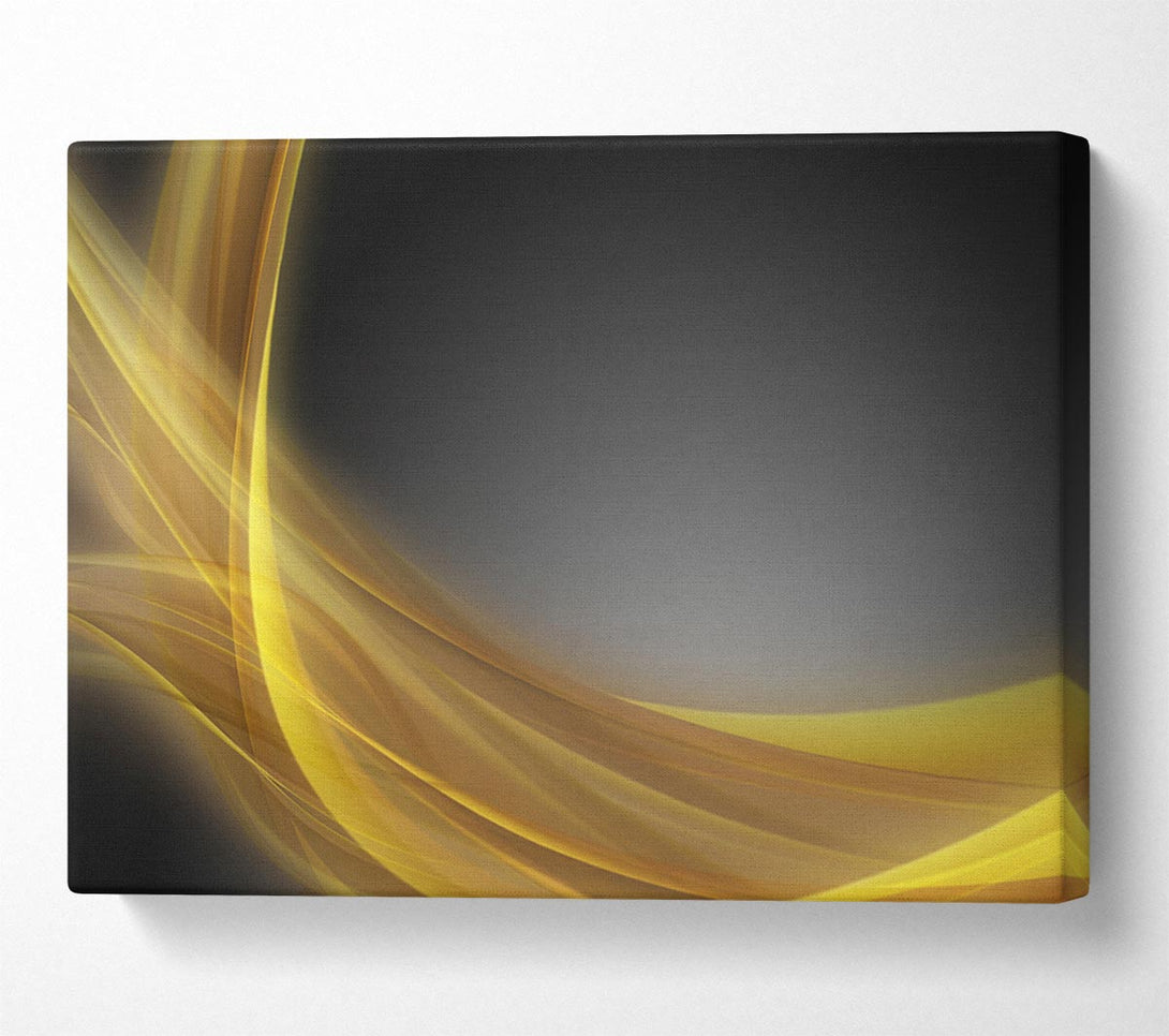  A Canvas Print of Yellow swirls through the gradients Canvas Print