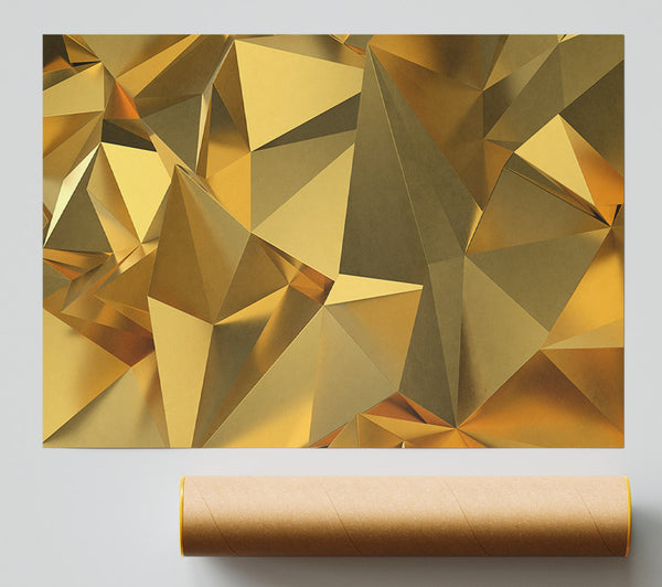 Gold Triangles Closeup Giclee Print
