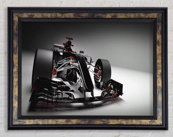 F1 racer futuristic Framed Print