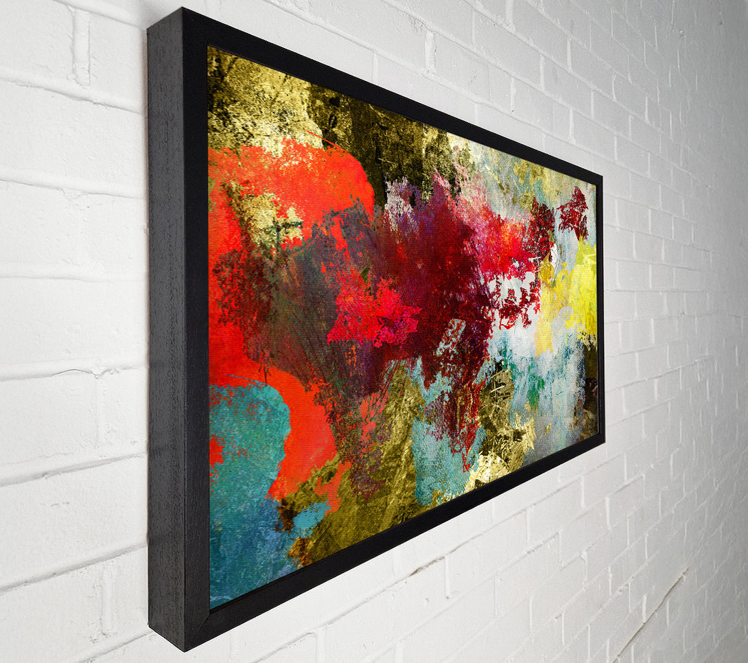  A Canvas Print of Abstract World grunge map Canvas Wall Art