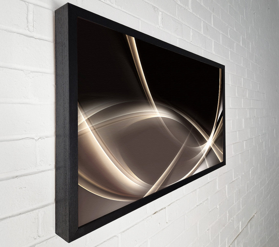  A Canvas Print of Streams of motion sepia Canvas Wall Art