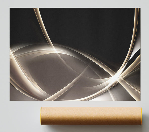 Streams Of Motion Sepia Giclee Print