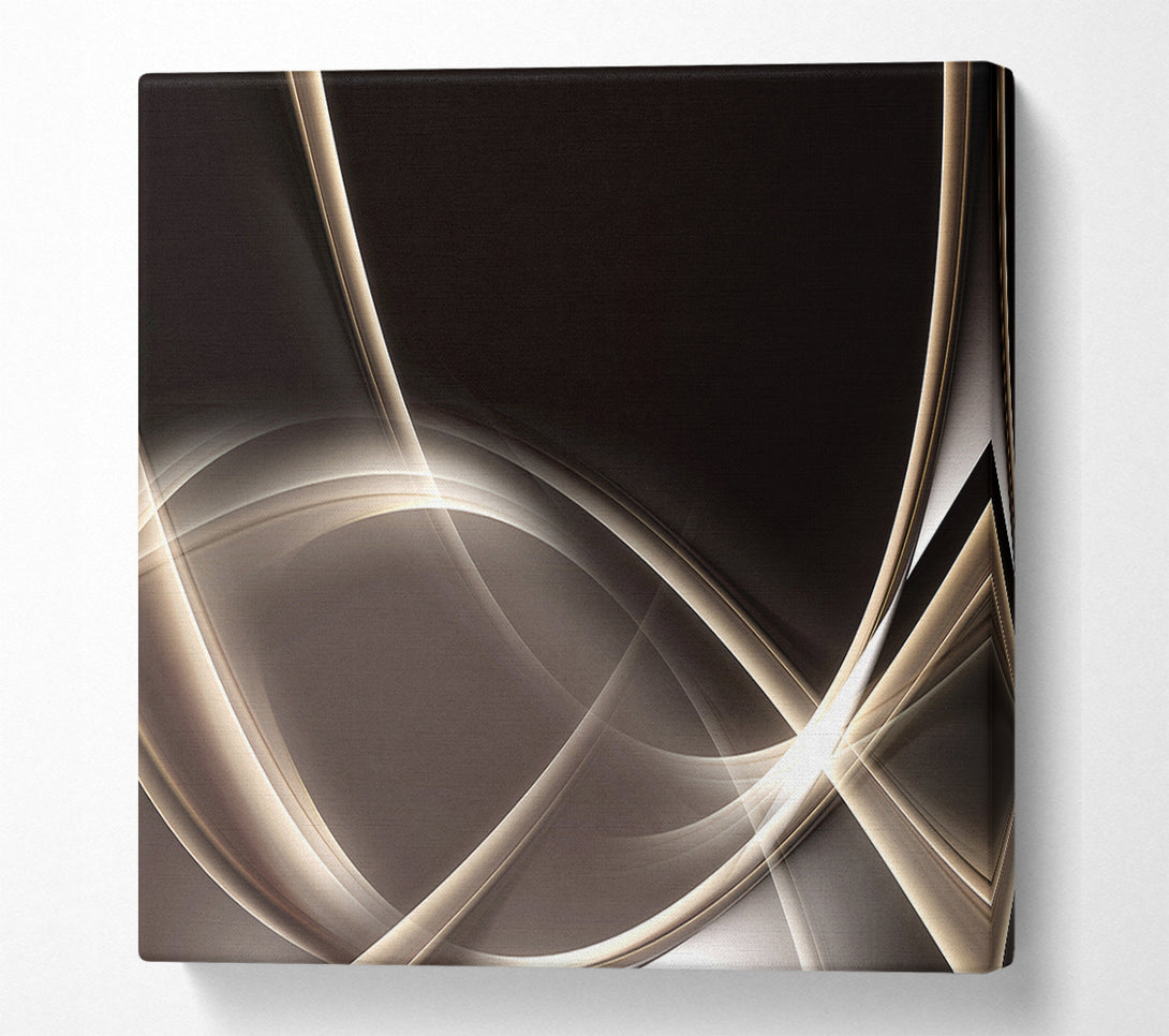  A Canvas Print of Streams of motion sepia Canvas Wall Art