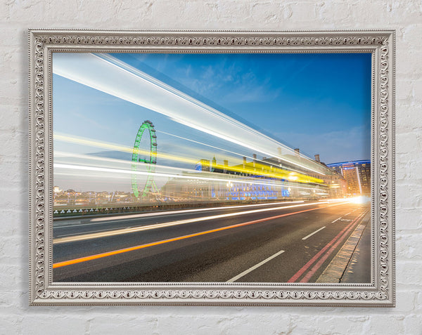 London Bridge Stream of light Framed Print