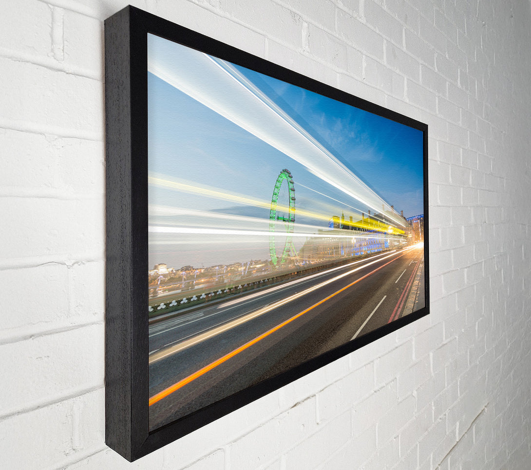  A Canvas Print of London Bridge Stream of light Canvas Wall Art