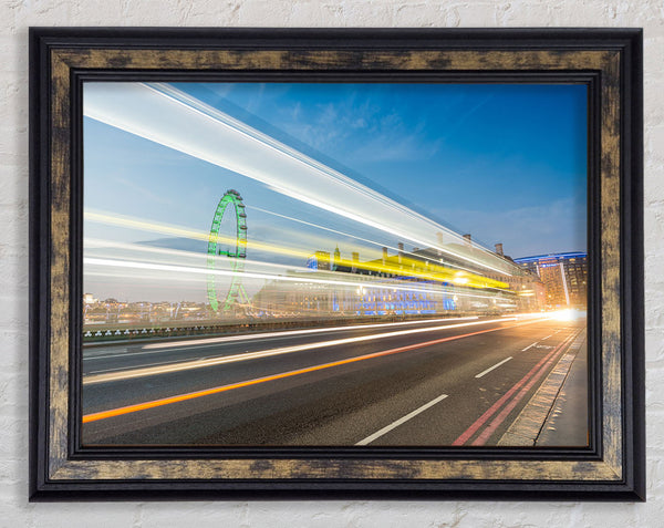 London Bridge Stream of light Framed Print