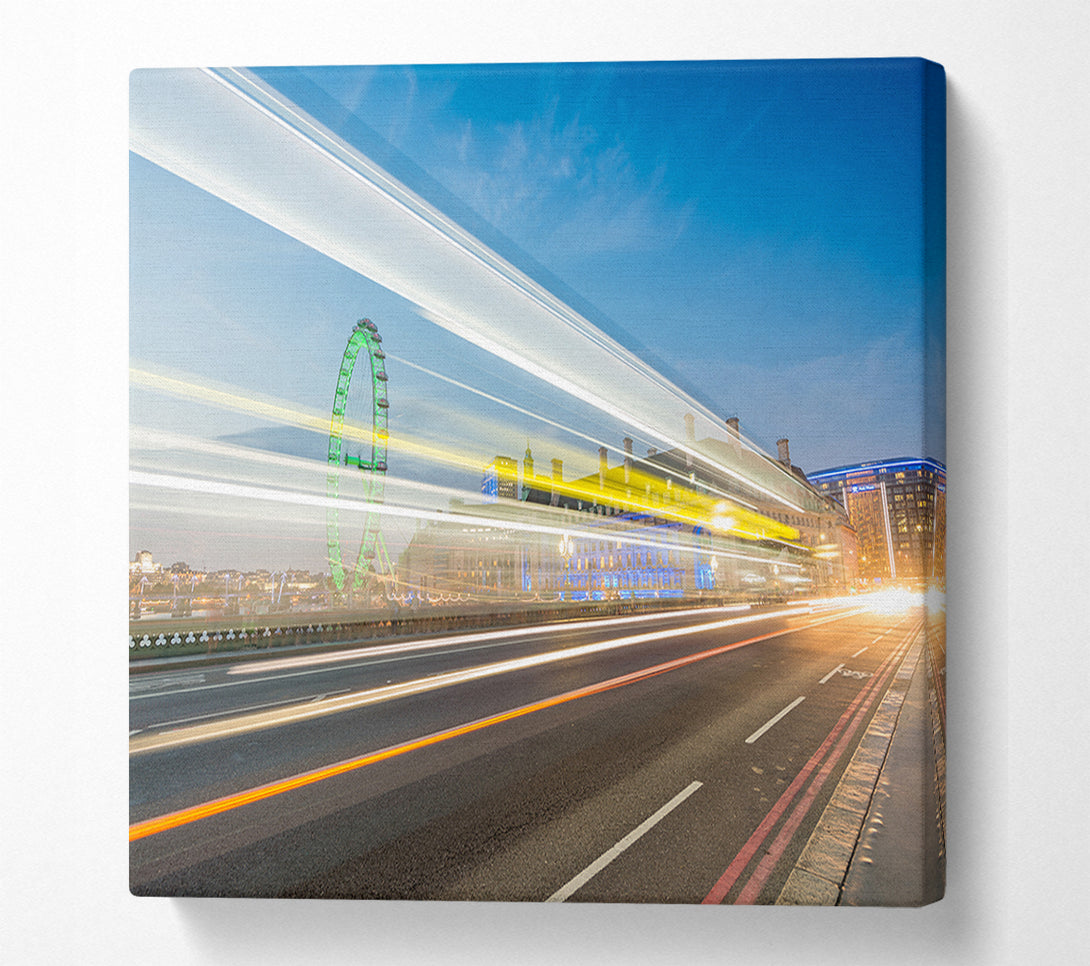  A Canvas Print of London Bridge Stream of light Canvas Wall Art