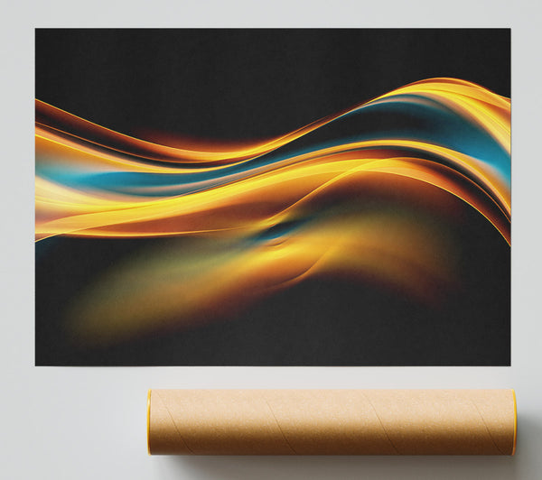 Flow Of Liquid Light Print