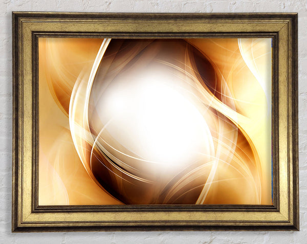 Abstract fire blend Framed Print