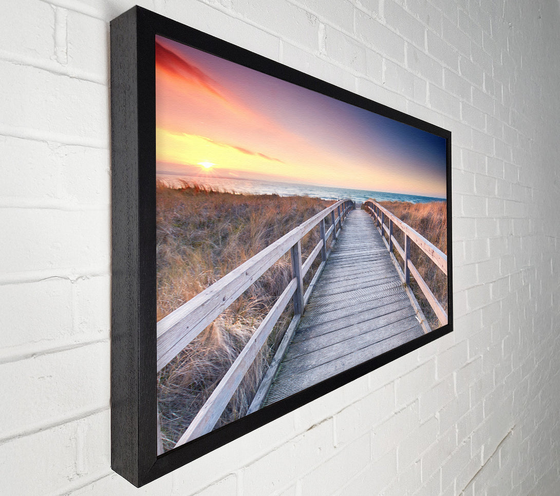 A Canvas Print of Brige to the coast Canvas Art