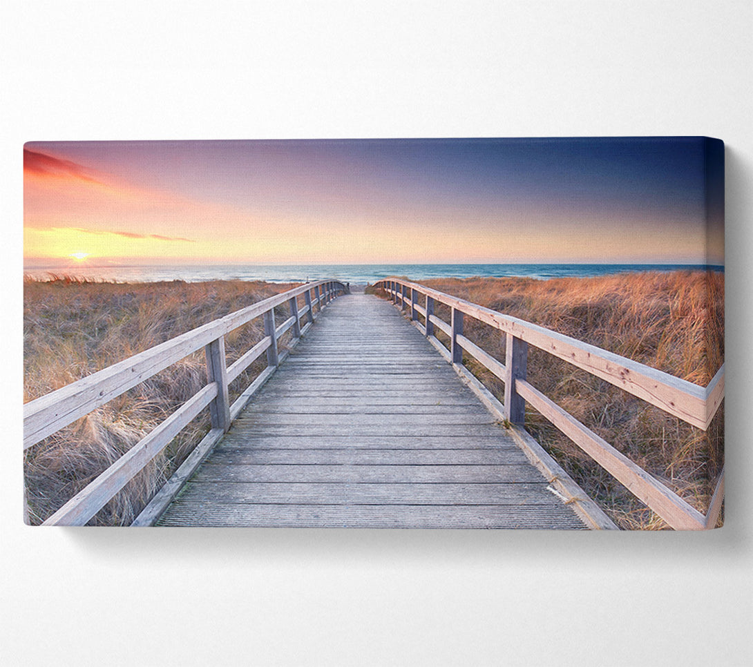  A Canvas Print of Brige to the coast Canvas Art
