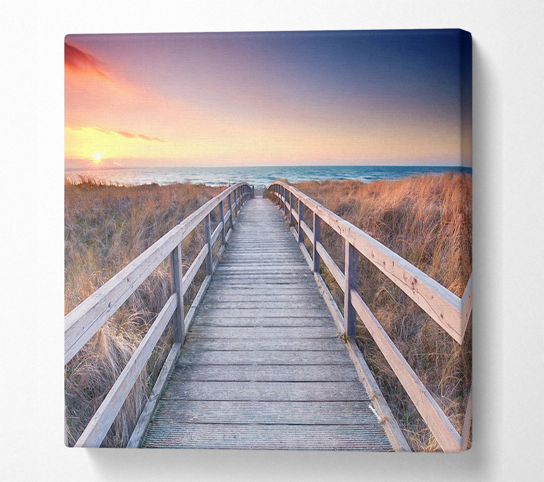  A Canvas Print of Brige to the coast Canvas Art