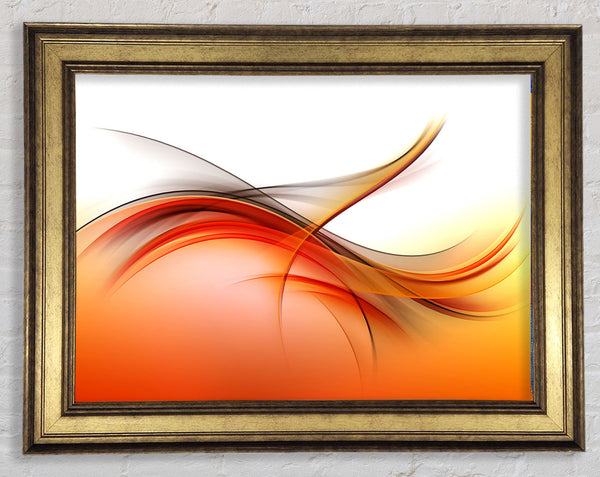 Fire abstract swirls Framed Print