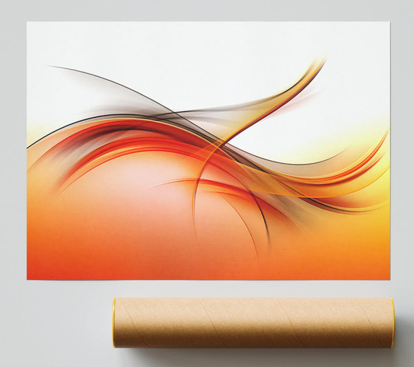 Fire Abstract Swirls Print