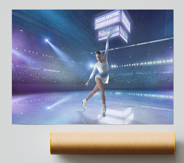 Figure Skating Champion Poster