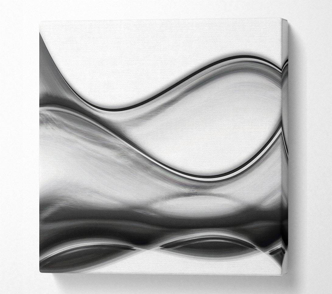  A Canvas Print of Grey swirls Canvas Wall Art