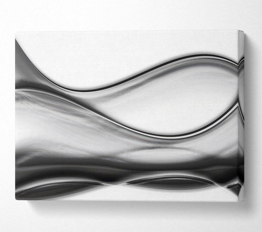  A Canvas Print of Grey swirls Canvas Wall Art
