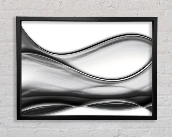 Grey swirls Framed Print