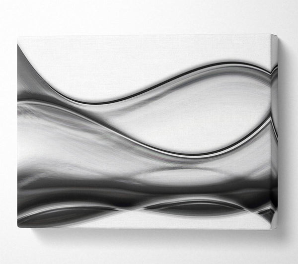  A Canvas Print of Grey swirls Canvas Wall Art