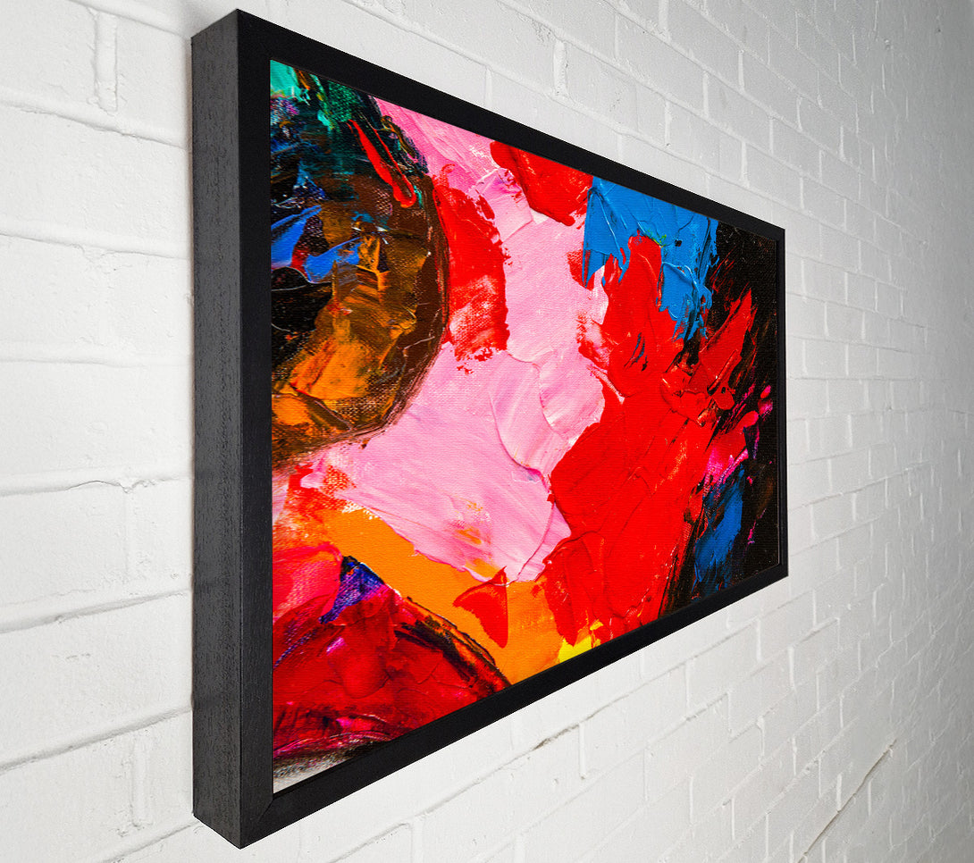  A Canvas Print of splashes of acrylic paint Canvas Print