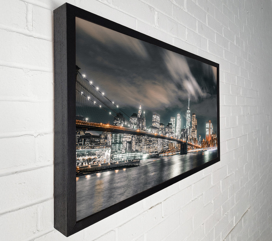  A Canvas Print of Light on the bridge in New York Canvas Art