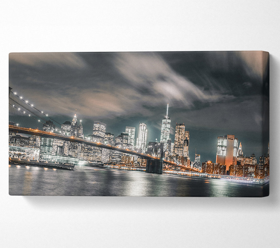  A Canvas Print of Light on the bridge in New York Canvas Art